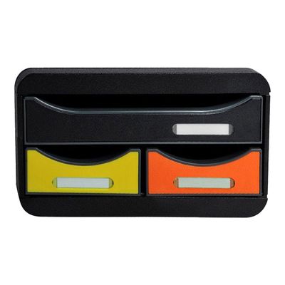 Exacompta Iderama Small-Box - Module de classement 3 tiroirs - arlequin