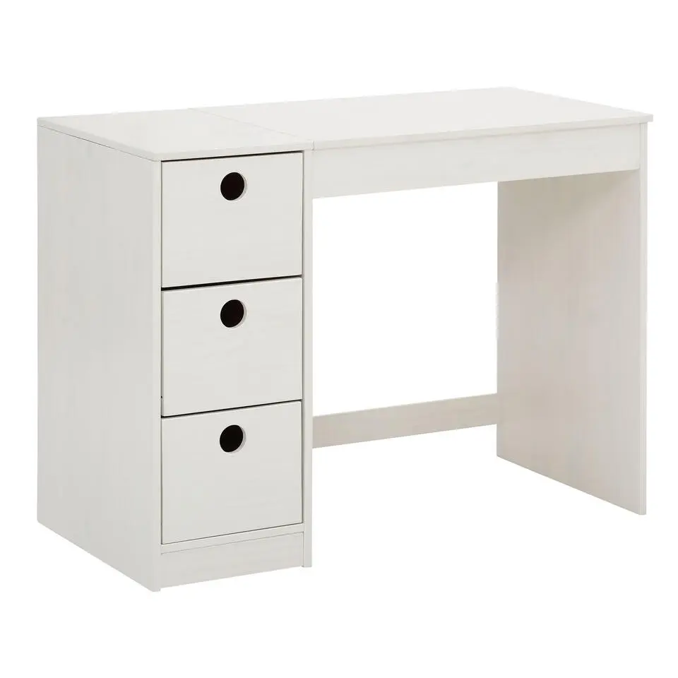 Alpi - Bureau met 3 lades in wit