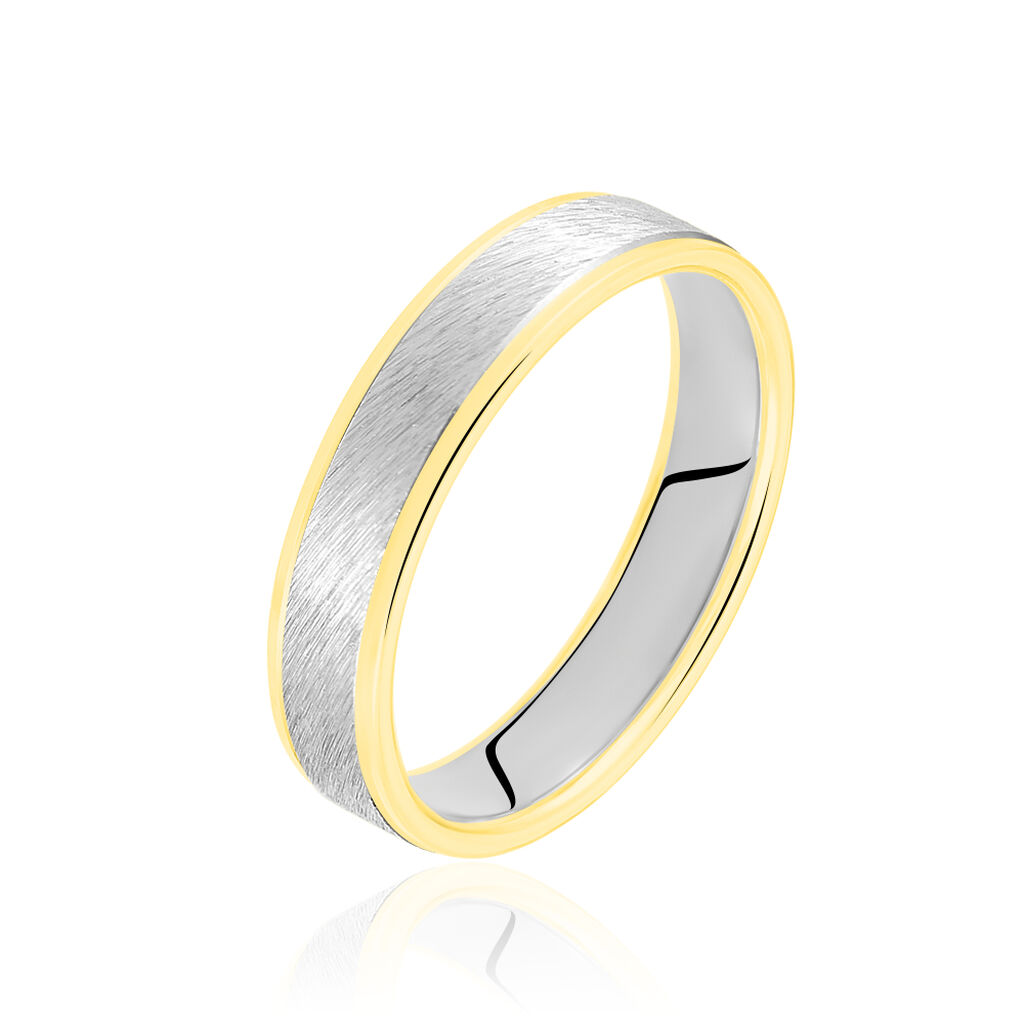 Alliance Carme Ruban Plat Or Blanc