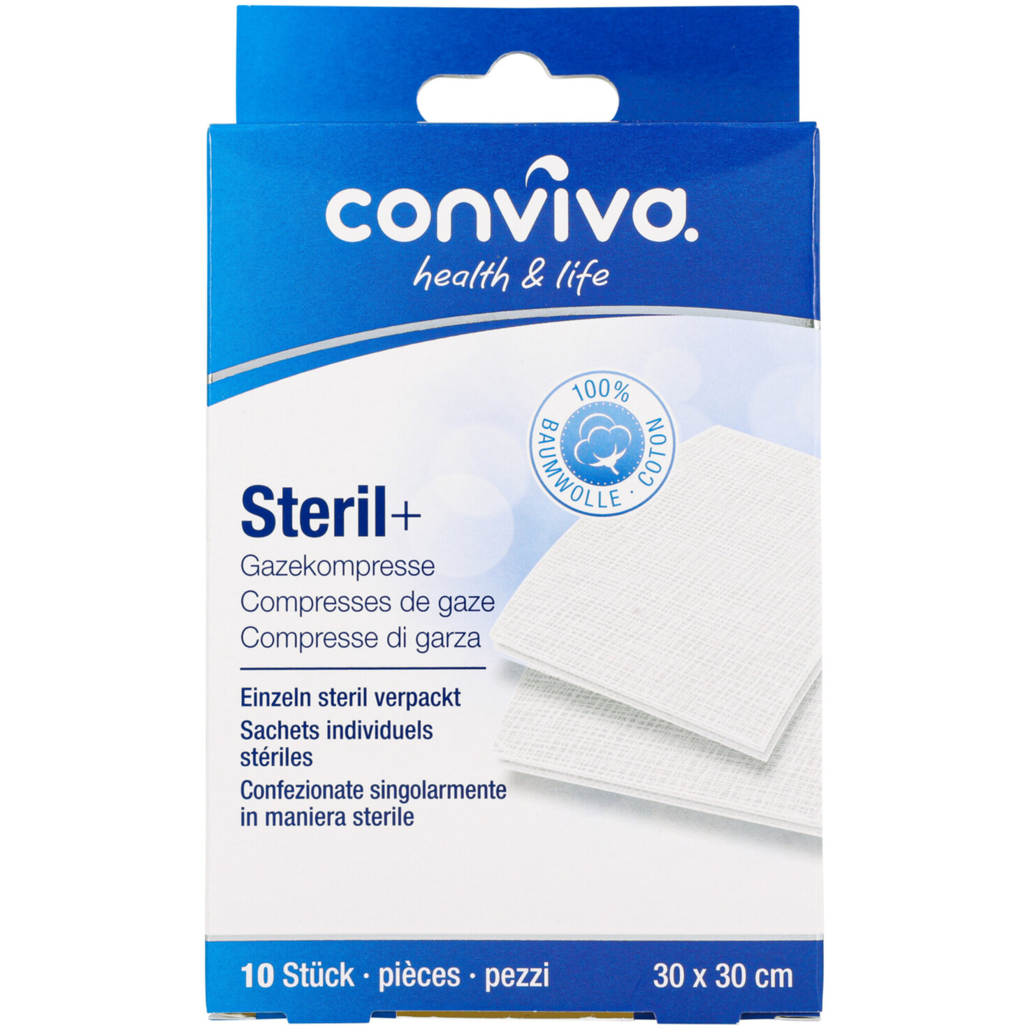 conviva Steril Gazekompresse 10 Stück