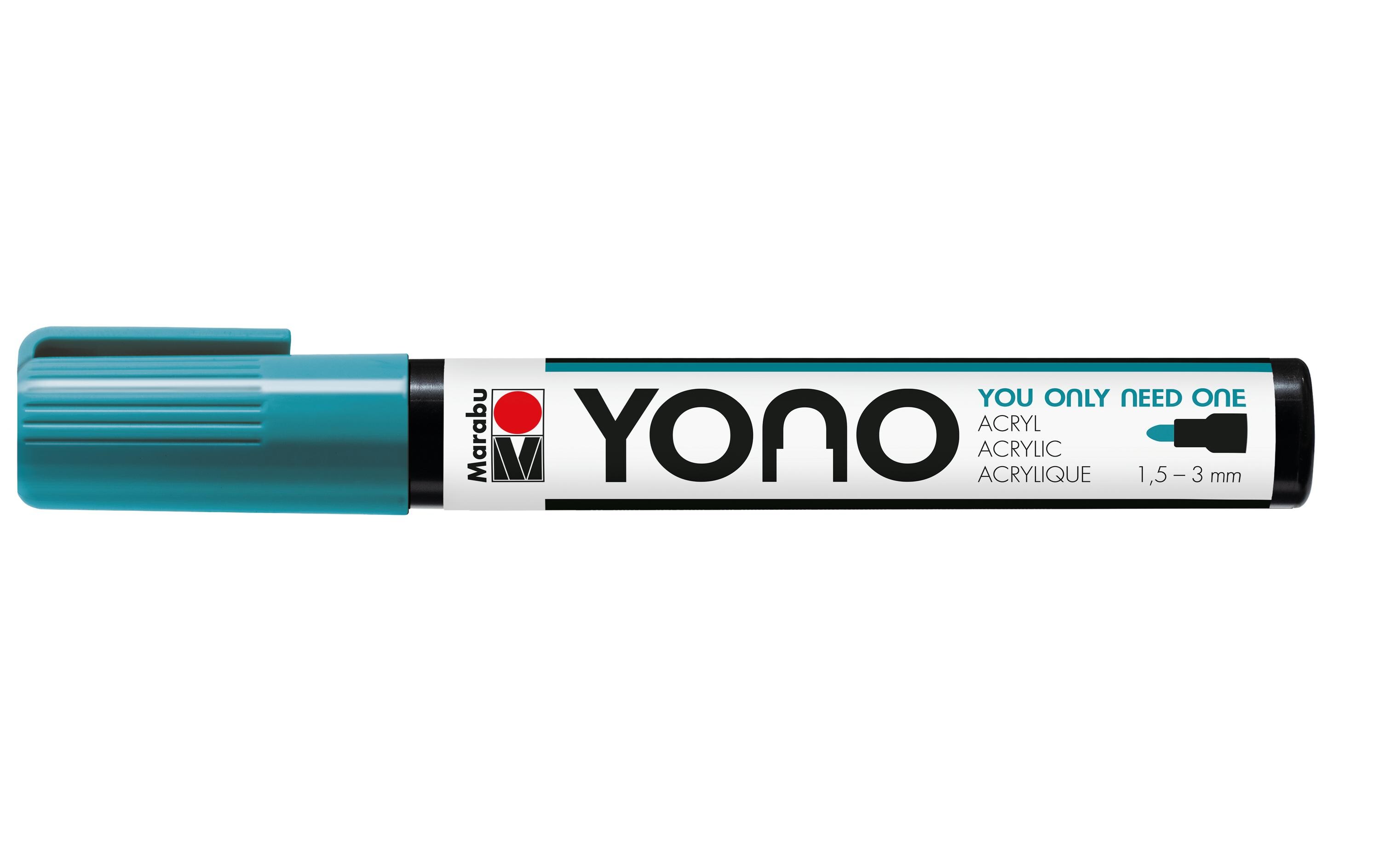 Acrylmarker YONO 1.5 - 3 mm TürkisAcrylstift für alle Fälle