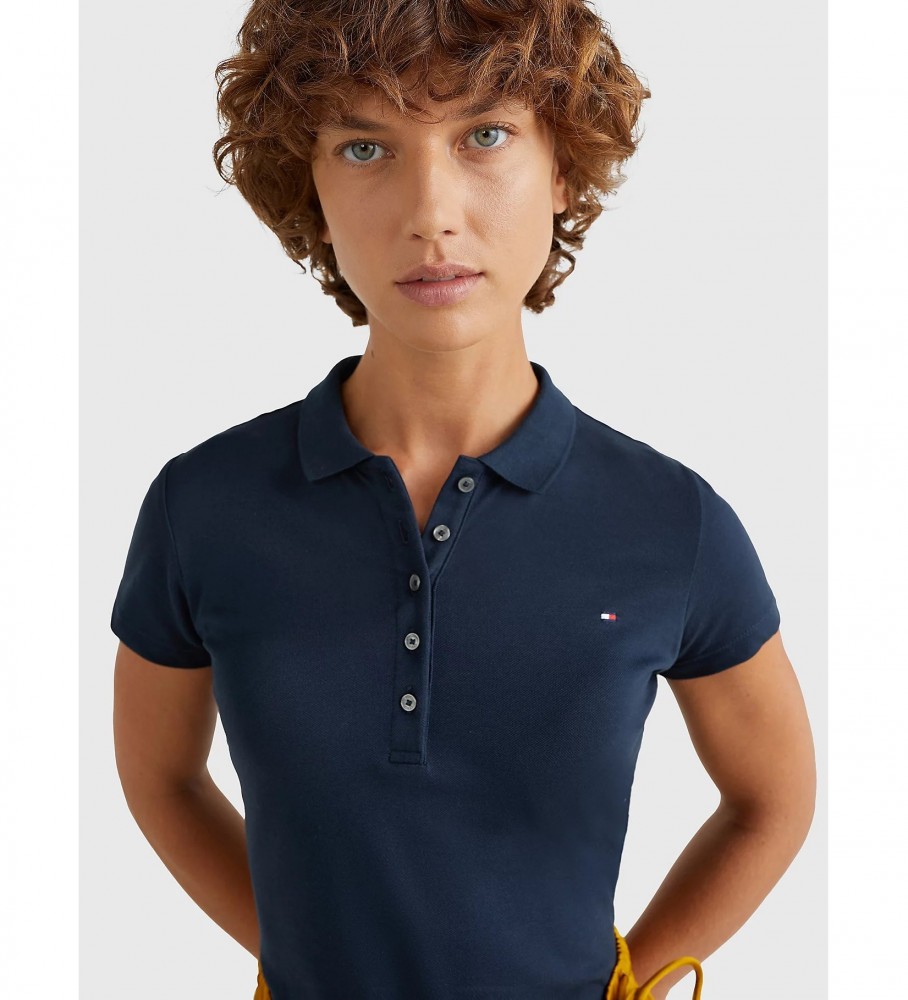 Polo Tommy Hilfiger Heritage Slim azul marinho