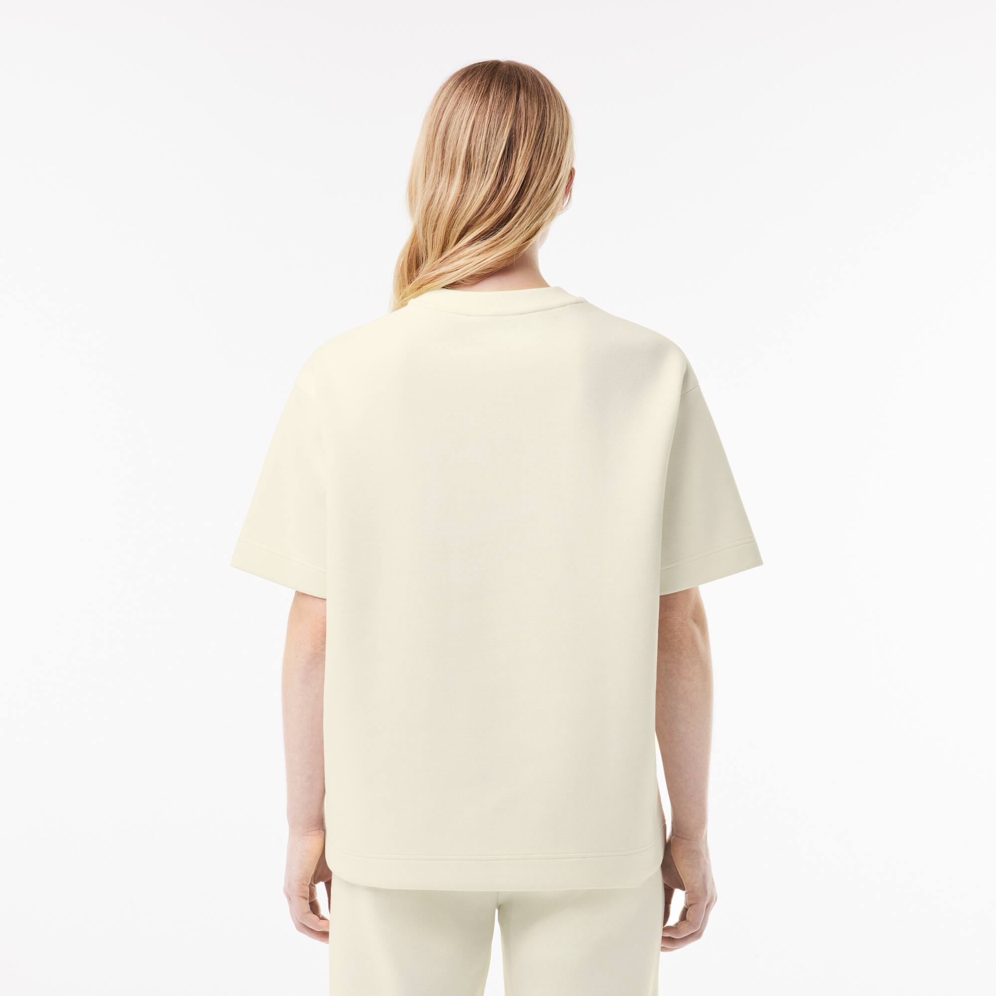 Extragroßes zweiseitiges Piqué T-Shirt T-Shirts - Weiss - Lacoste - Damen