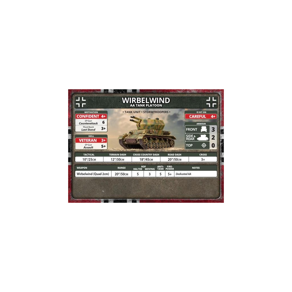 Flames of War - Bagration: German Unit Cards