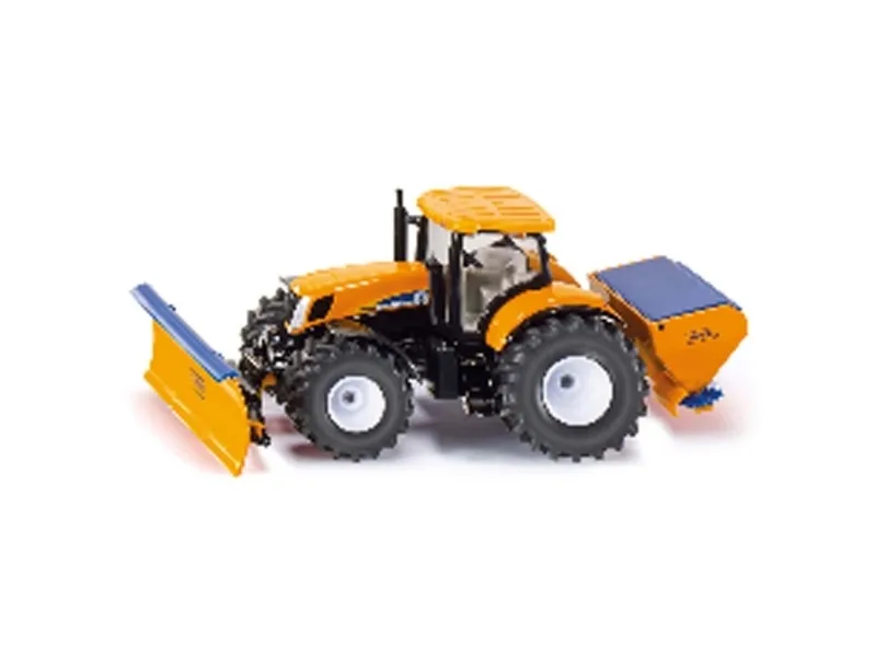 Siku 1:50 Tractor With Plough And Salt Spreader