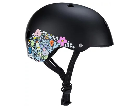 187 Killer Pads Helmet Lizzie Black Floral XS/S