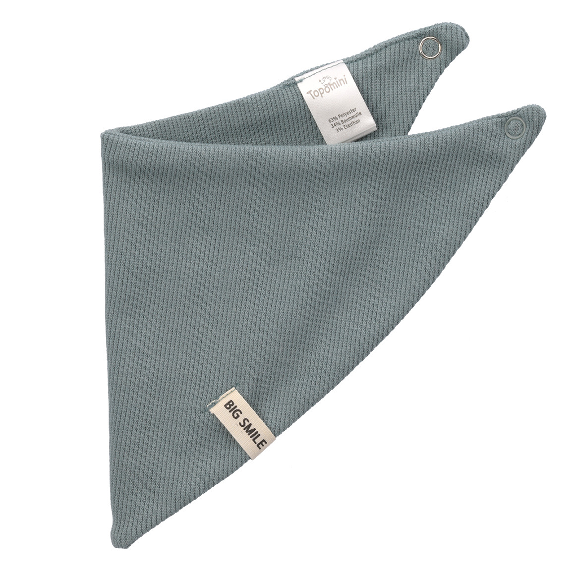 Topomini Baby Bandana mit Rippstruktur dunkelgrün