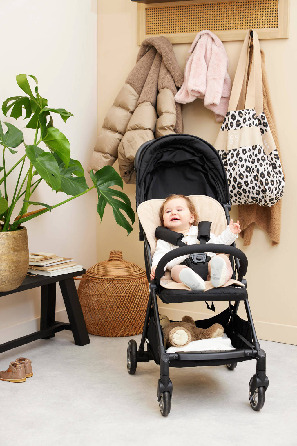 buggy inlegger Badstof Sand