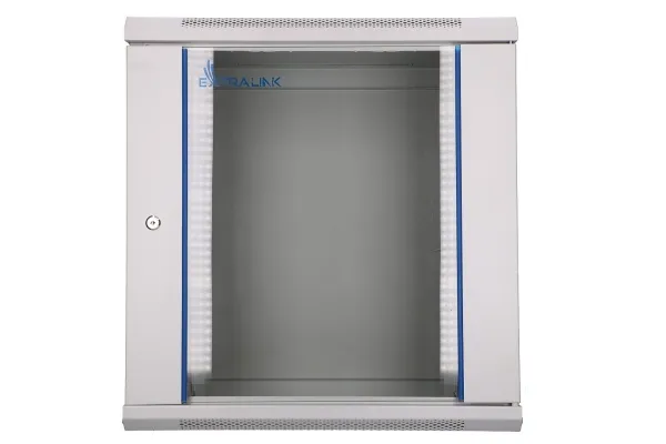 Extralink - Rack kabinet - 600x450 mm - vægmonterbar - grå - 12U - 19