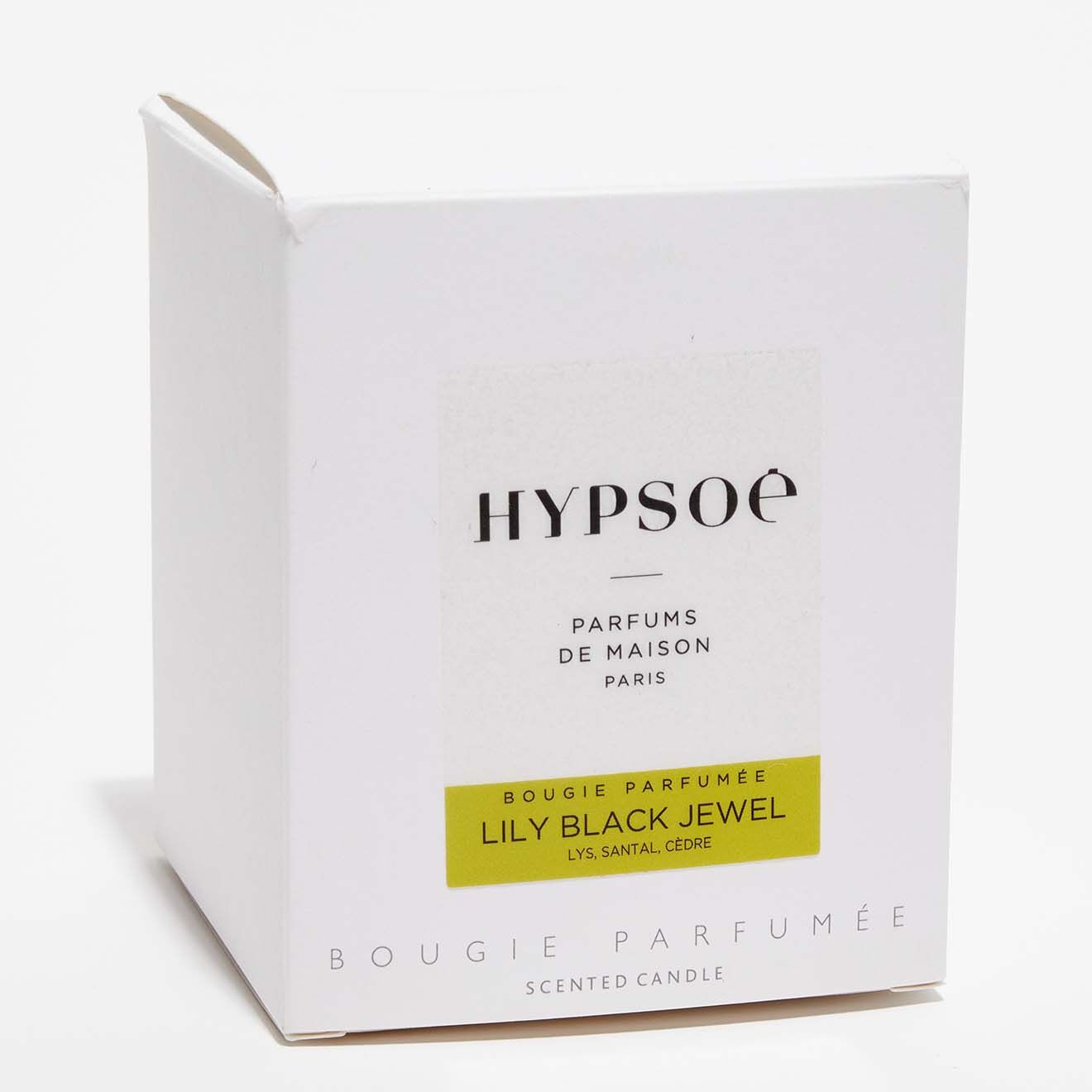 Hypsoé Bougie parfumée Silver Cover Lily Back Jewell - 1 mèche 50h