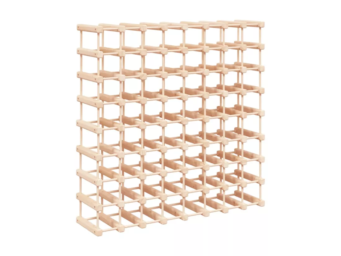 Casier à vin pour 72 bouteilles 90,5x23x90,5 pin massif