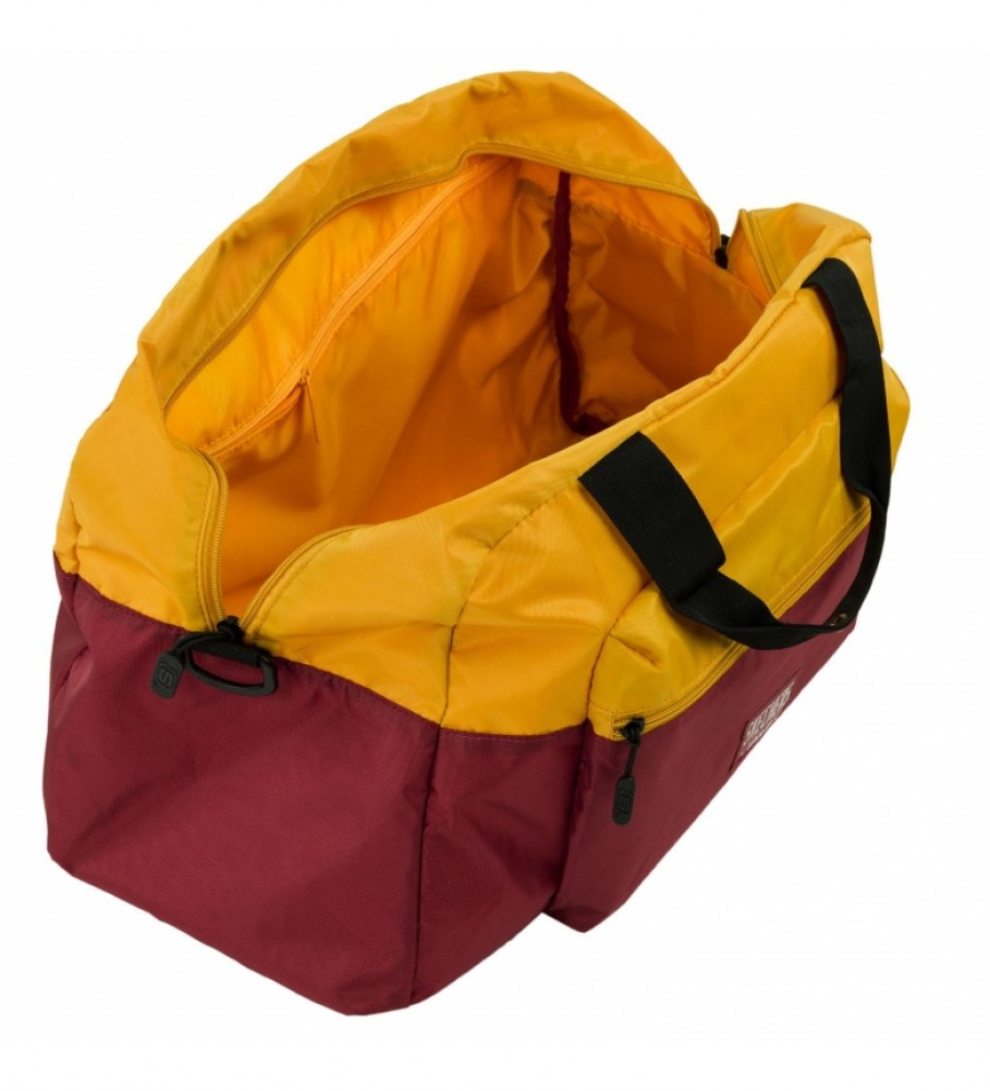 Bolsa Skechers S982, amarela e bordô - 56x30x23 cm -