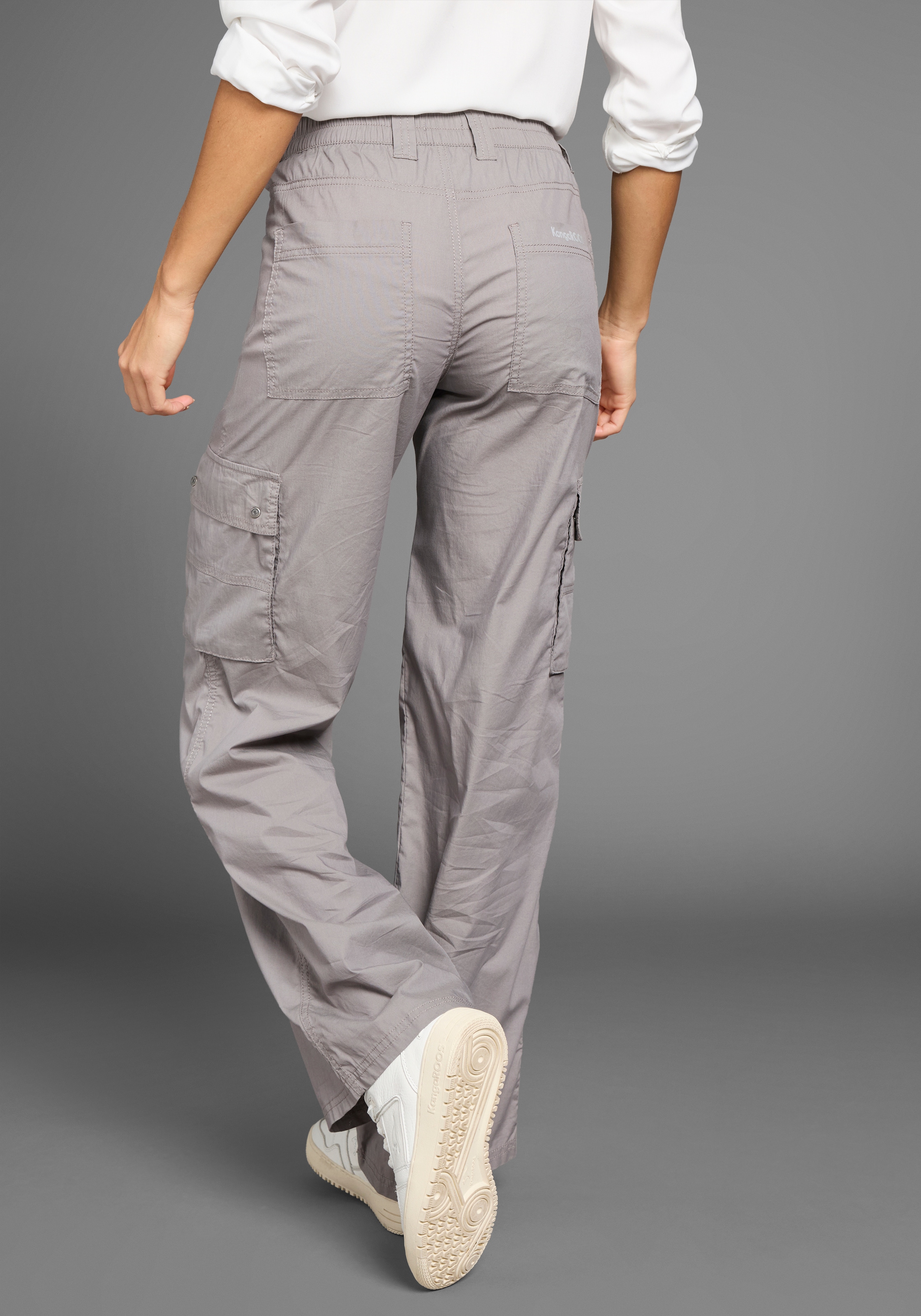 KangaROOS Cargohose  Wide-Leg mit Cargotaschen