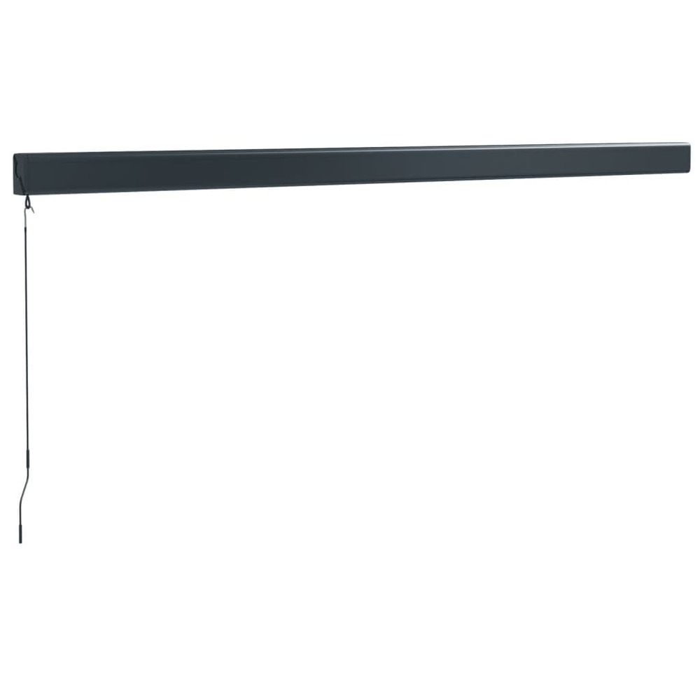 Auvent rétractable anthracite 4x3 m tissu et aluminium