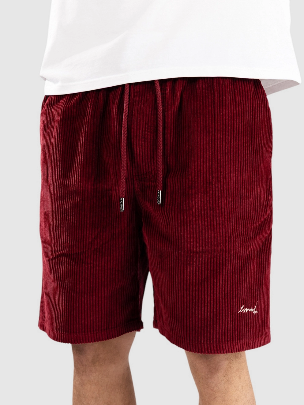 Ementa SB Magoado Cord Shorts burgundy