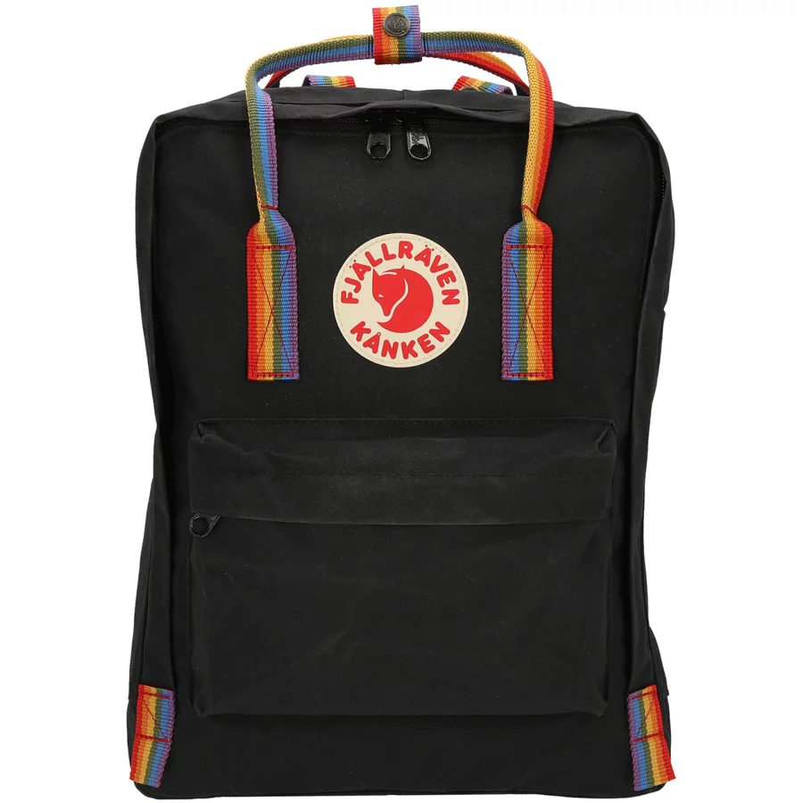 Fjällräven Kånken Rainbow - Rucksack 38 cm black-rainbow pattern