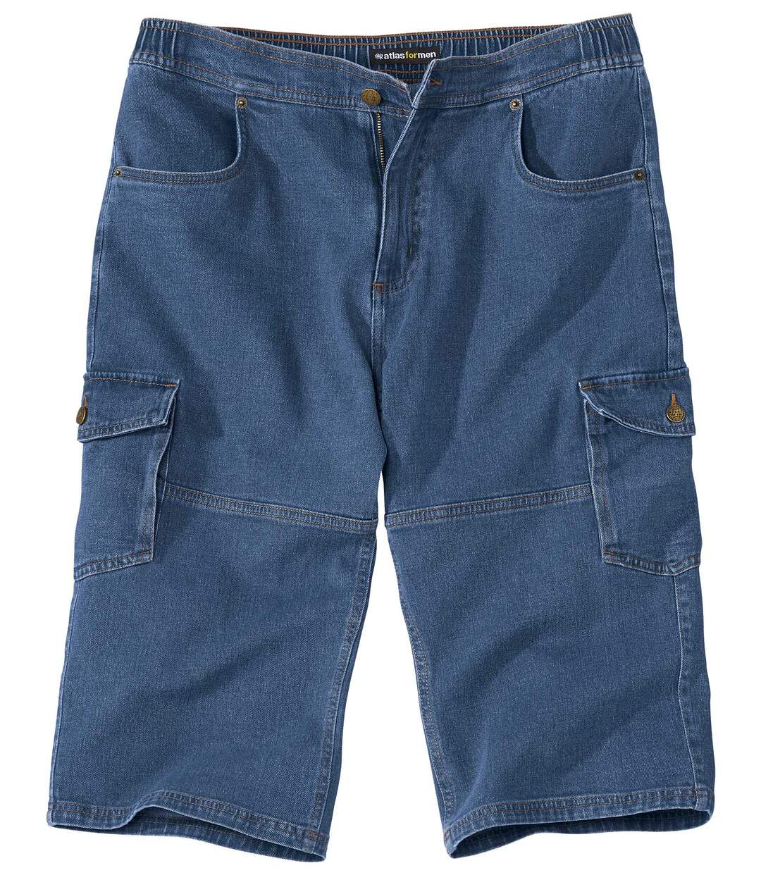 Pantacourt Cargo Jean Stretch Confort