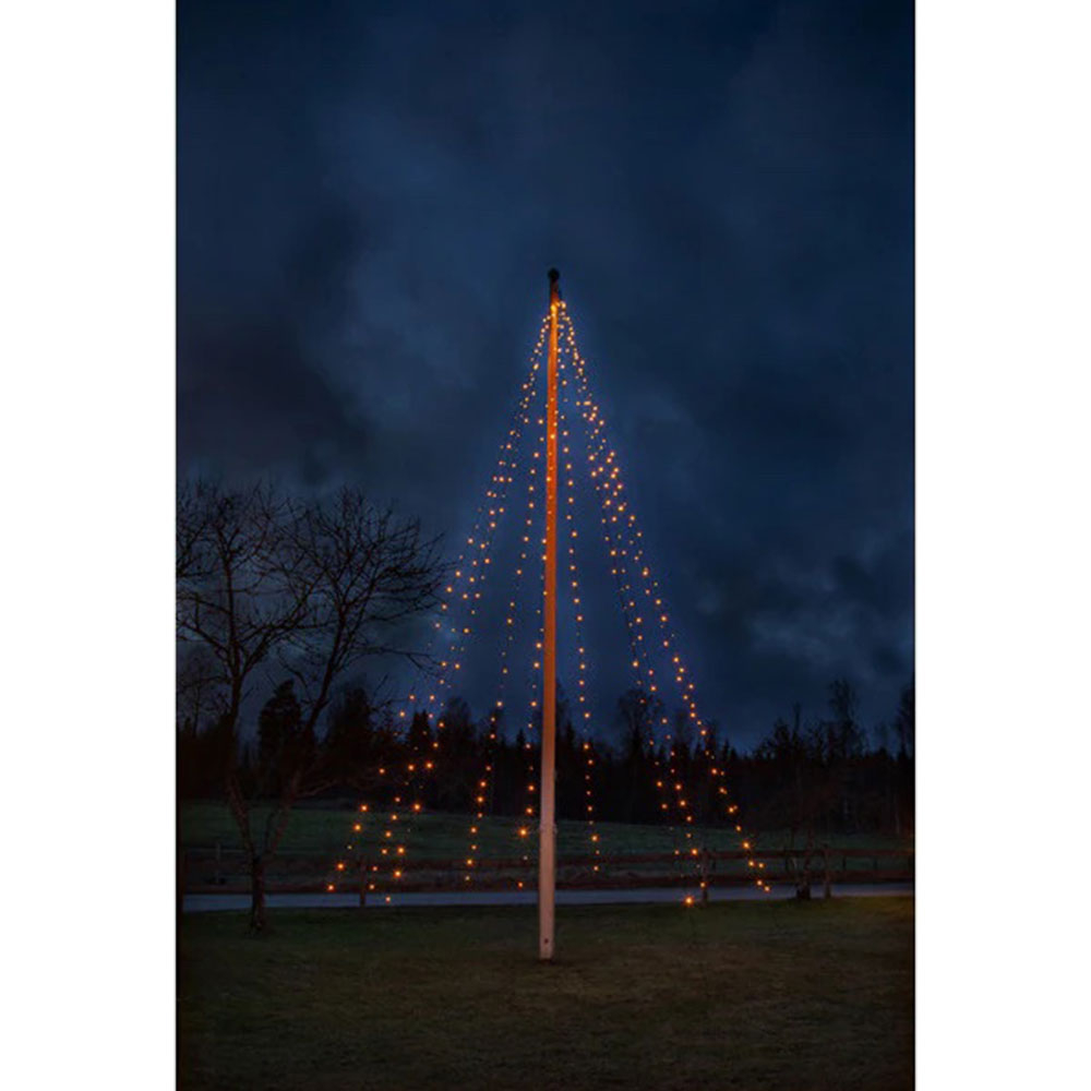 (7m) 360 LED's Weihnachts Deko Lichterkette Outdoor Baumschmuck Beleuchtung IP44 (594-26-1) - Gold / Warmweiss