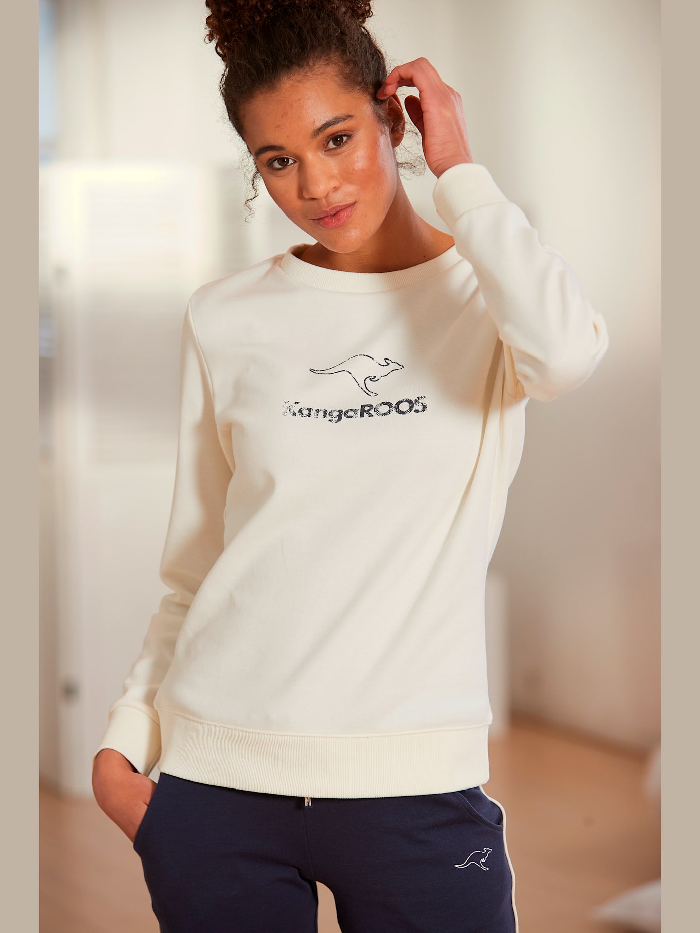 Sweatshirt avec logo imprimé