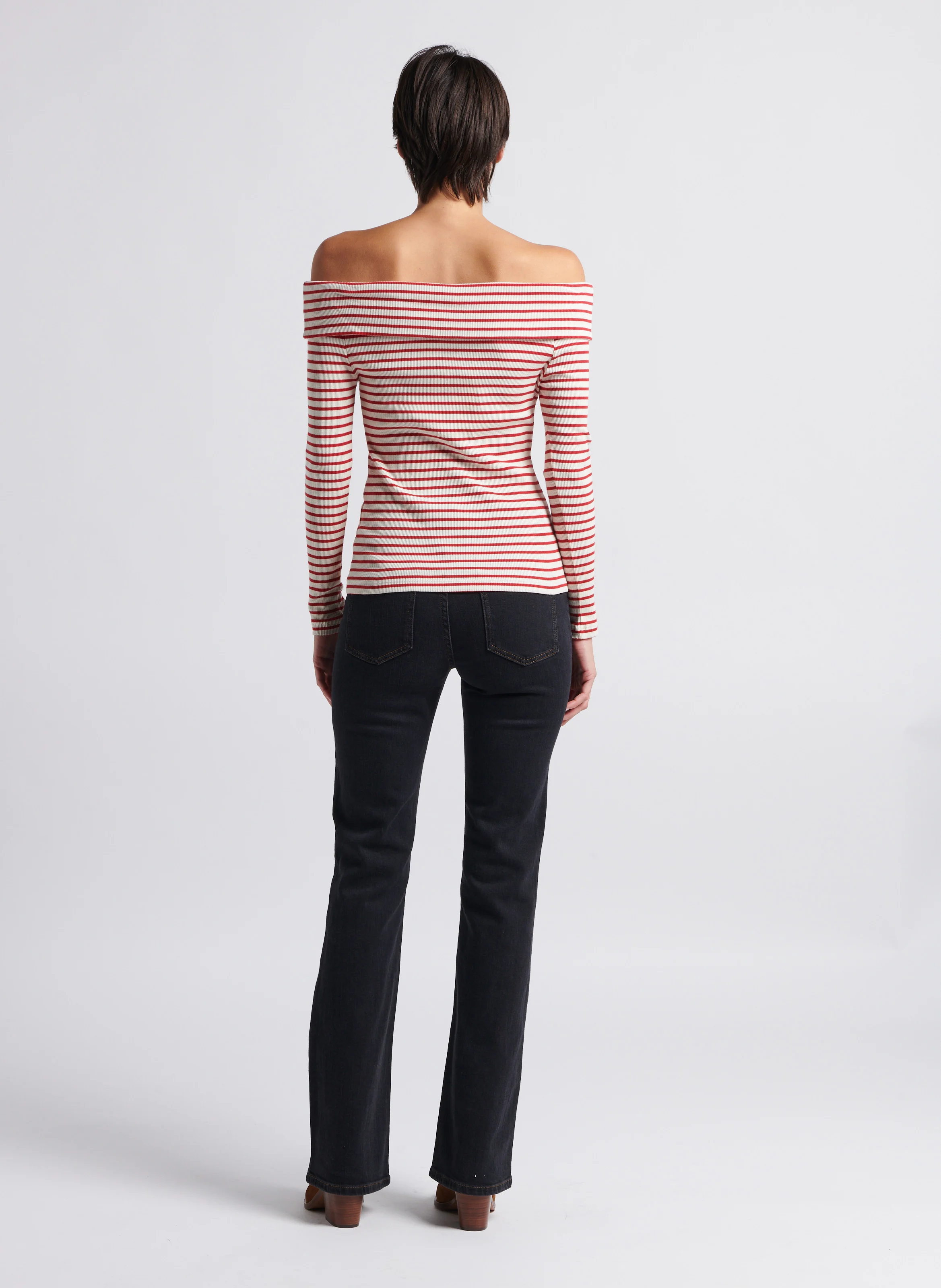 ROSS - Pantalon boot-cut en jean | Noir