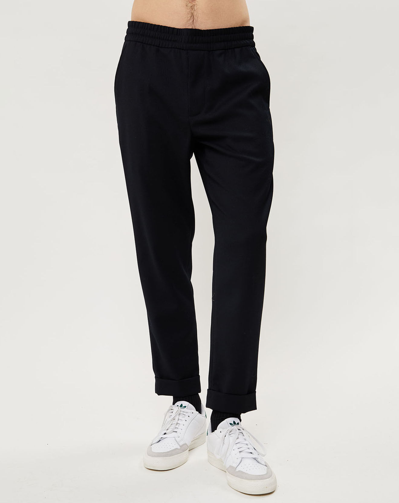 Calvin Klein Jeans Pantalon en Laine mélangée Stretch Galfos noir