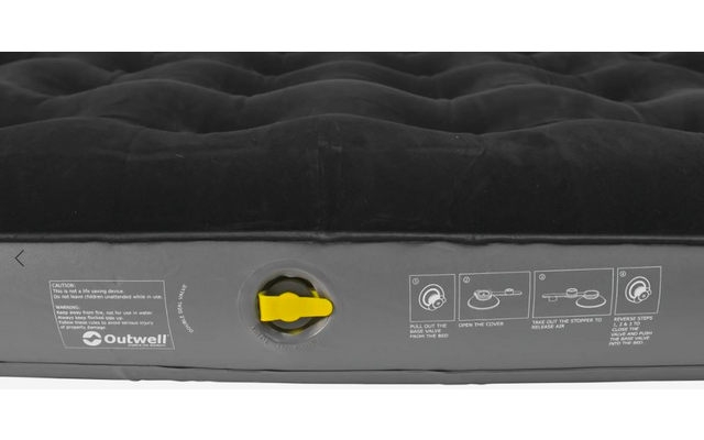 Outwell Classic Luftmatratze schwarz/grau