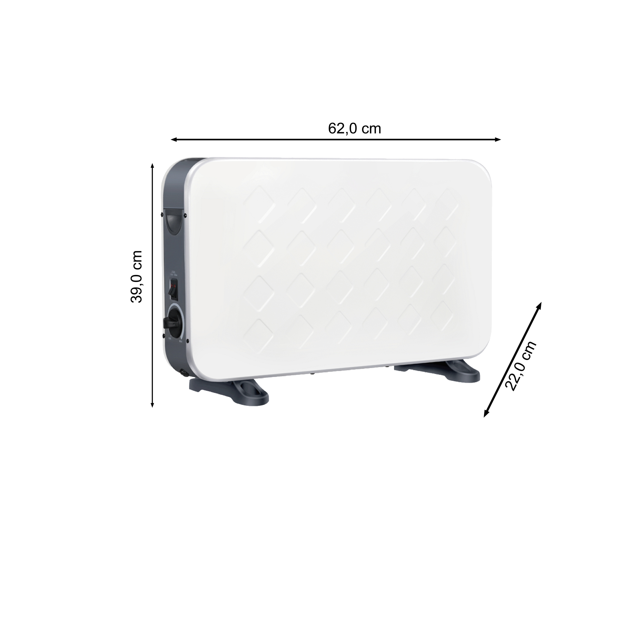 Fullcomfort E-Heat Essential 2000 watt convectorkachel - White