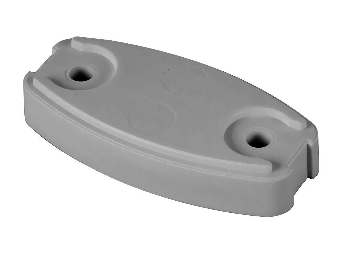 Plopp deurvanger onderlegplaat - grey