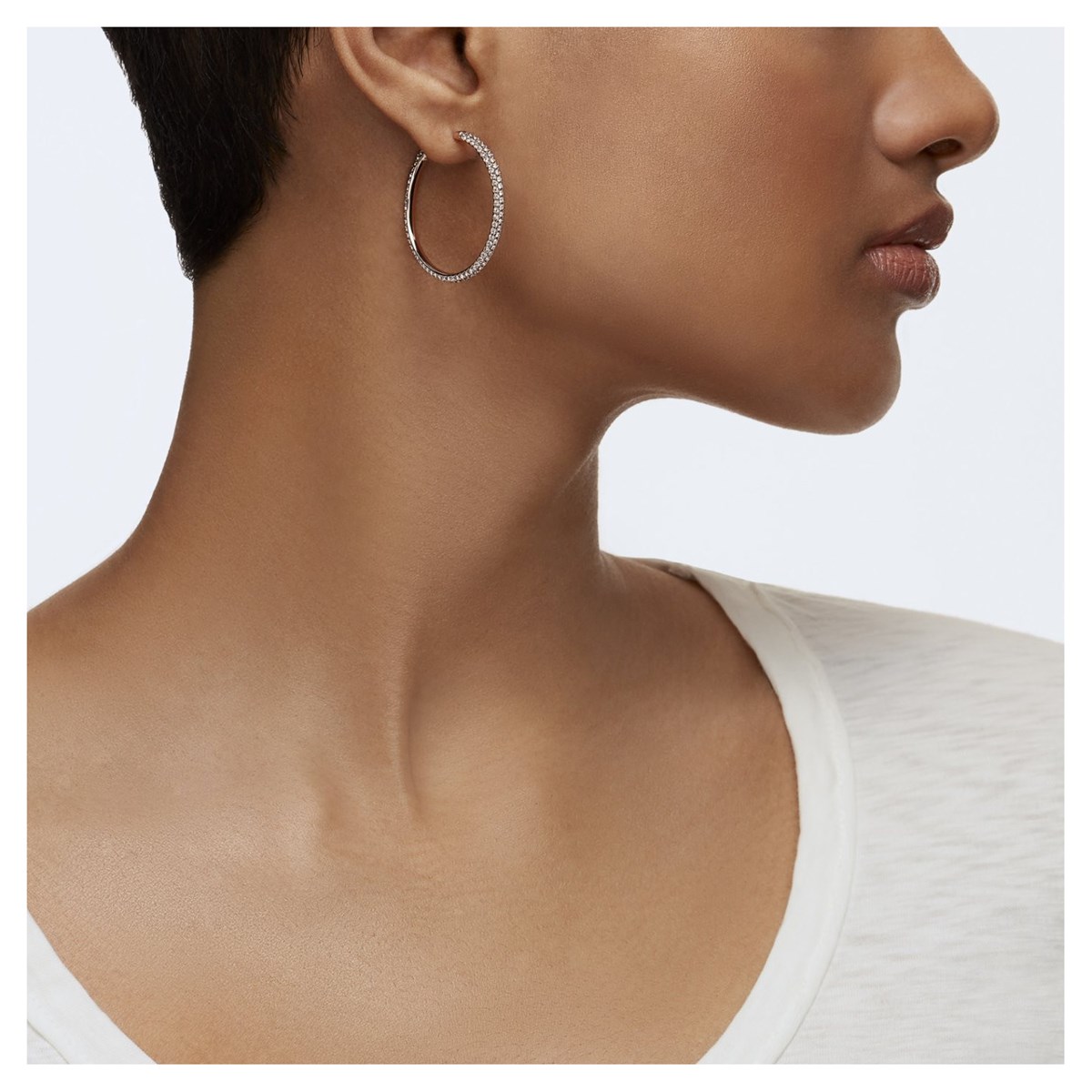 Boucles d'oreilles Swarovski Stone rosées