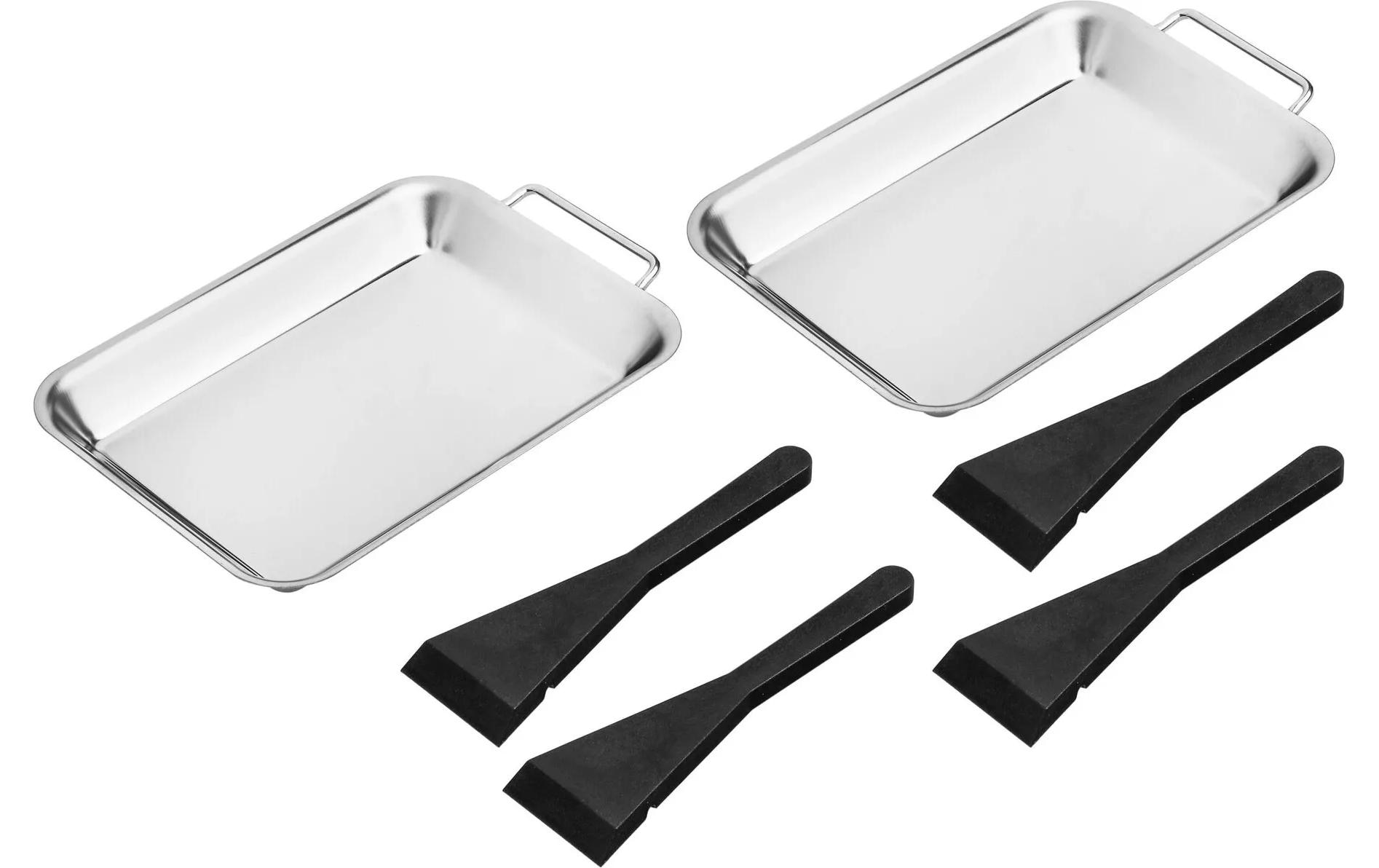 Grillpfanne-/Topf-Set 6-tlgGrillpfännchen Set 6-tlg aus Edelstahl
