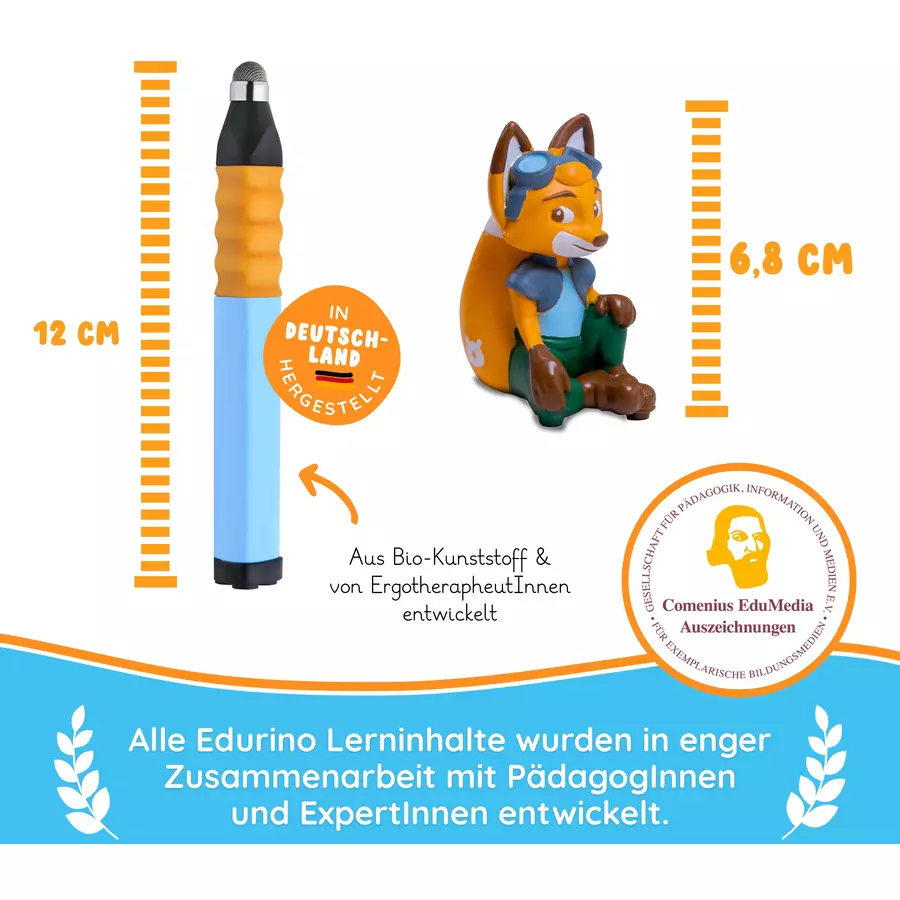 Edurino Lernspielzeug Lernfigur Edurino Starterset Mika - Erstes Lesen & Schreiben Mehrfarbig