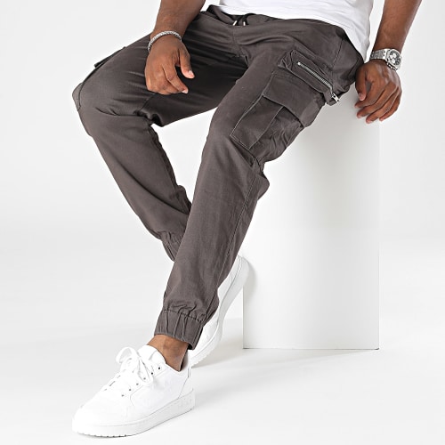 Pantalon Cargo Gris Anthracite