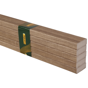 Lattenwand Decowall MDF donker eiken, lengte 260 cm, 5 stuks