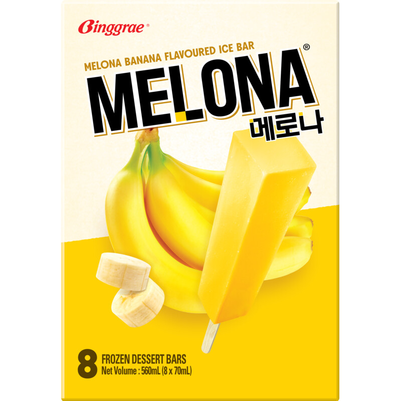 Binggrae Melona banana flavoured ice bar