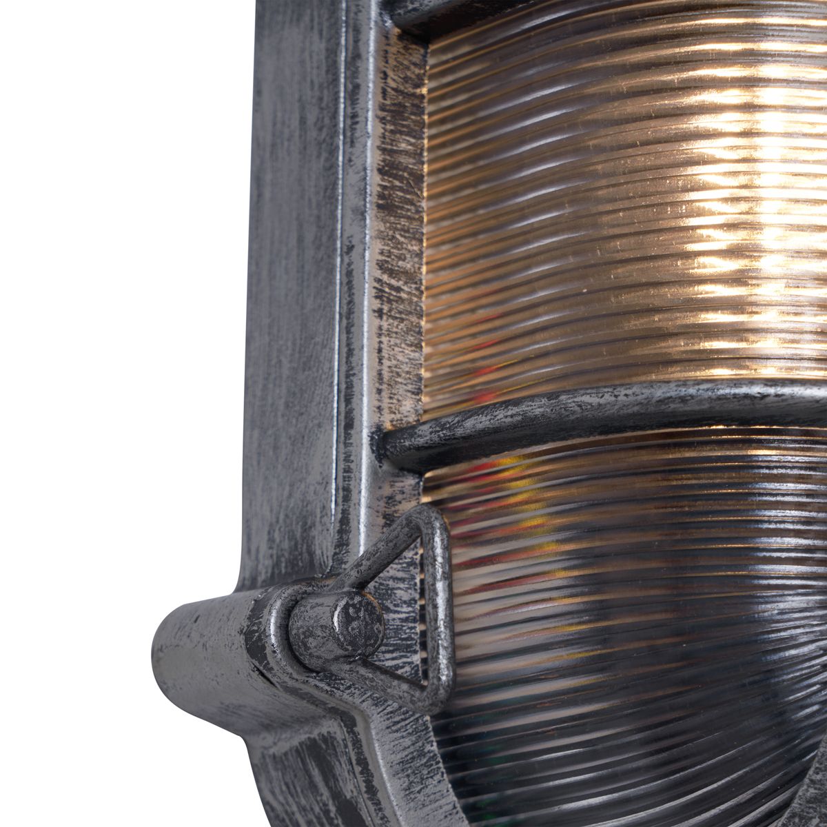 Buiten wandlamp zilver ovaal IP44 - Noutica