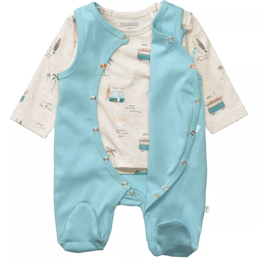 STACCATO Strampler+Shirt water blue