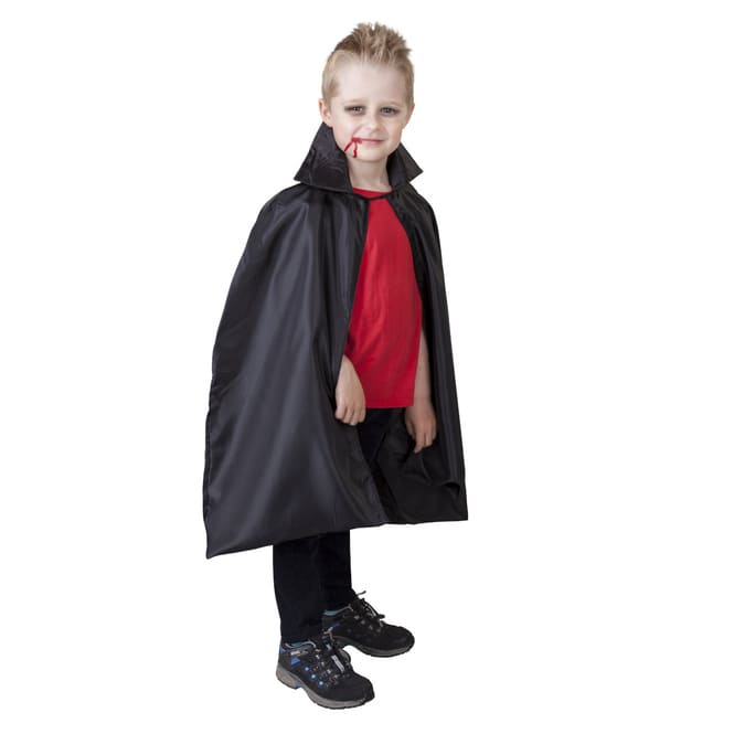 Cape - für Kinder - schwarz - Größe 122-128