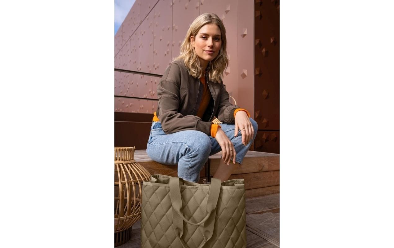 Tasche Classic Shopper L Rhombus OliveSchultertasche für jeden Tag