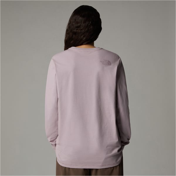 T-shirt THE NORTH FACE W NATURAL DYE L/S TEE PURPLE CHALK NATURAL DYE