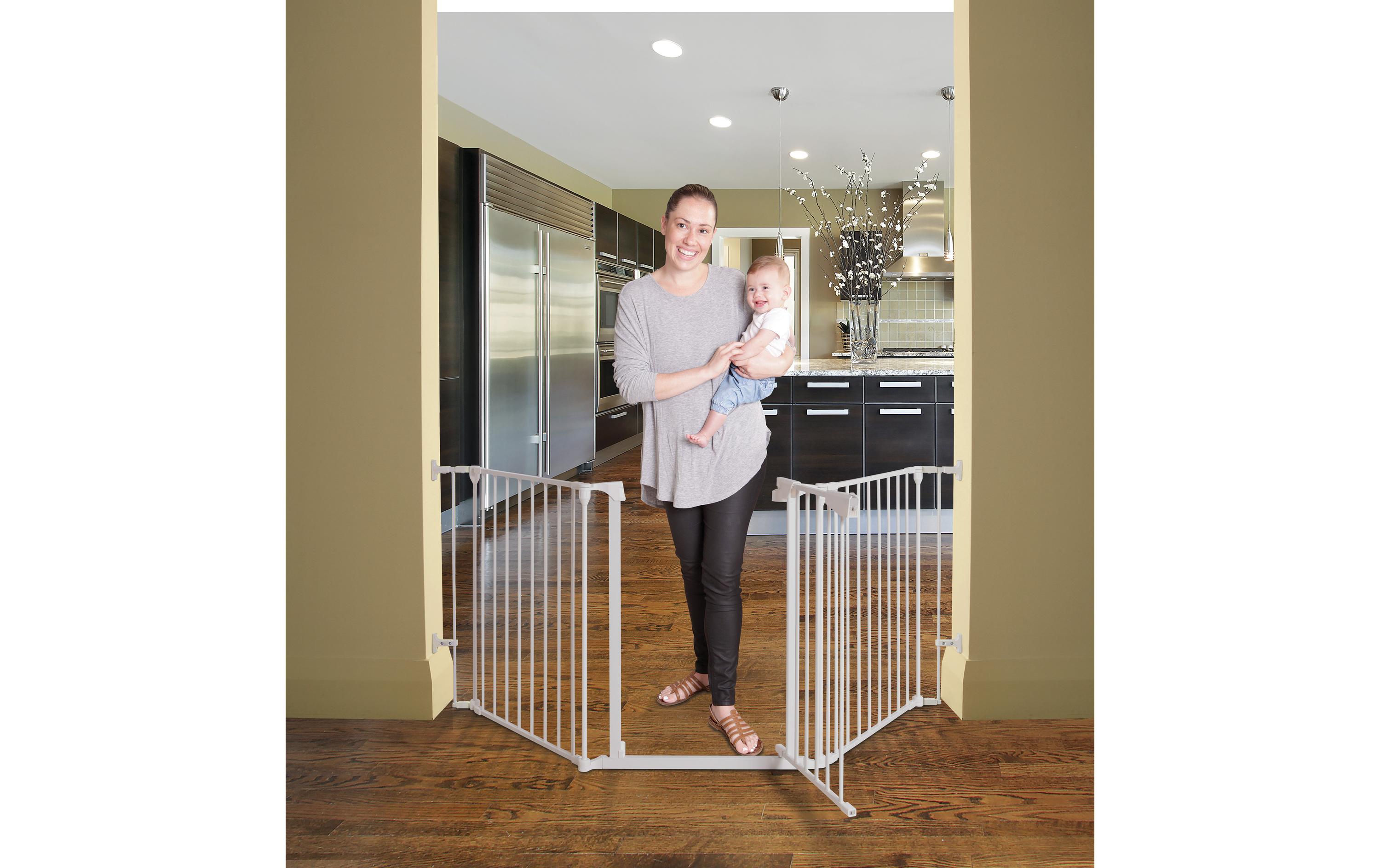 Absperrgitter Newport Weiss 85.5 cm - 200 cm<br>Barriere/Schutzgitter zum Anschrauben