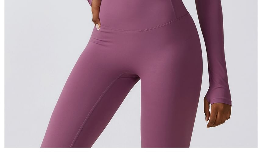 Skinniano - Sportjas met ronde hals en effen kleur