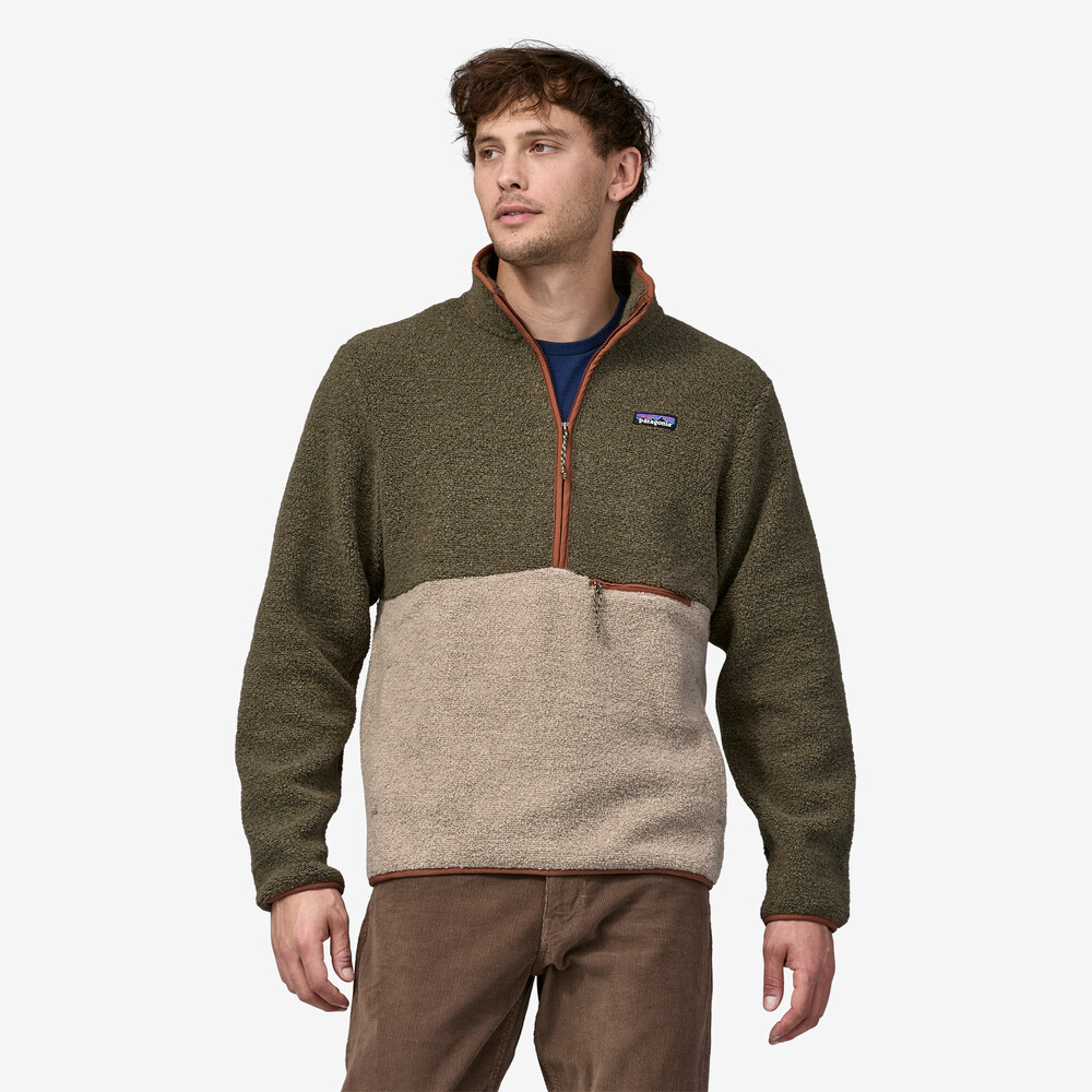 Herren-Pullover aus recyceltem Fleece