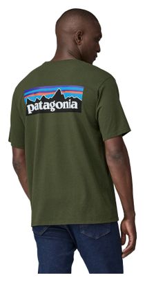 T-Shirt Patagonia P-6 Logo Responsibili-Tee Vert