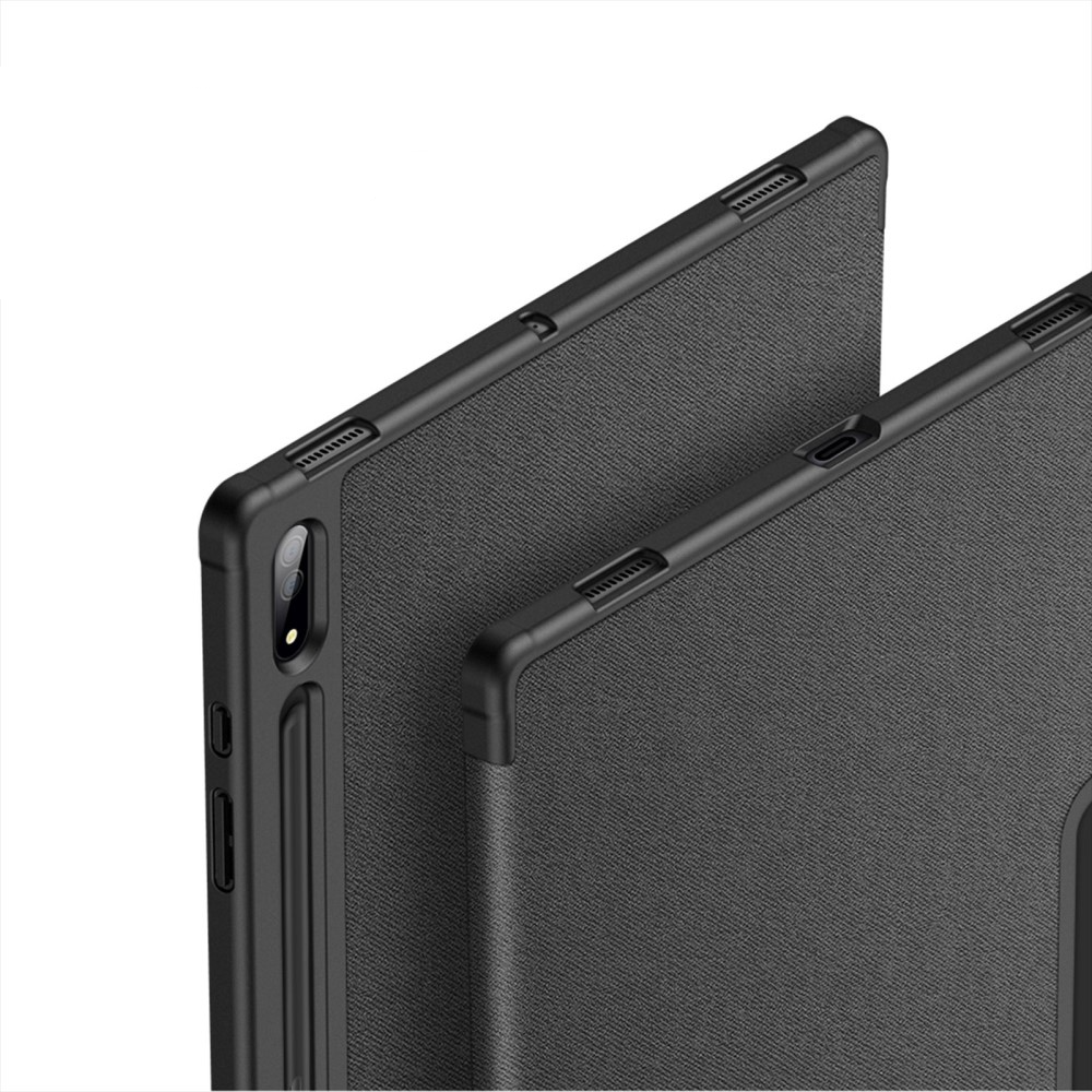 Samsung Galaxy Tab S10  Plus Tasche Smart Cover Hülle Stoff Design mit S-Pen Halterung - Blau