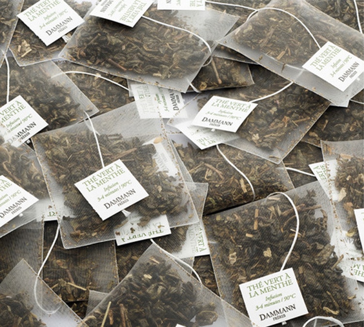 25 sachets thé vert - menthe aromatisé - DAMMAN FRÈRES