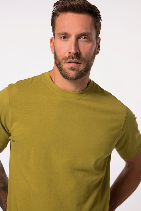 T-Shirt, Basic, Rundhals, gekämmte Baumwolle, bis 8XL