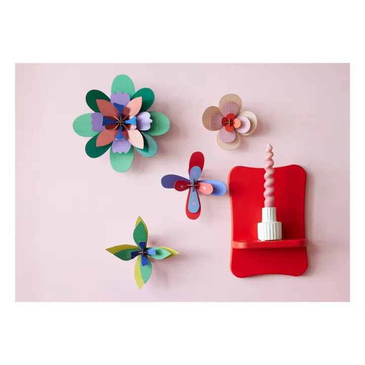 Studio Roof Décoration murale Fleur Lime - Set de 3