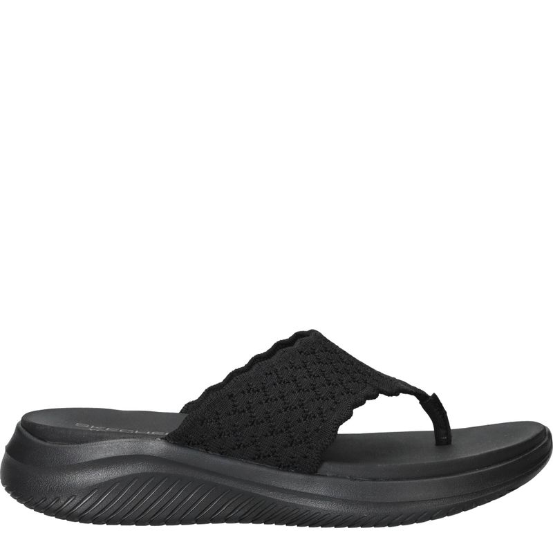 Skechers Ultra Flex 3.0 - Rhythm Waves Slippers Zwart Dames