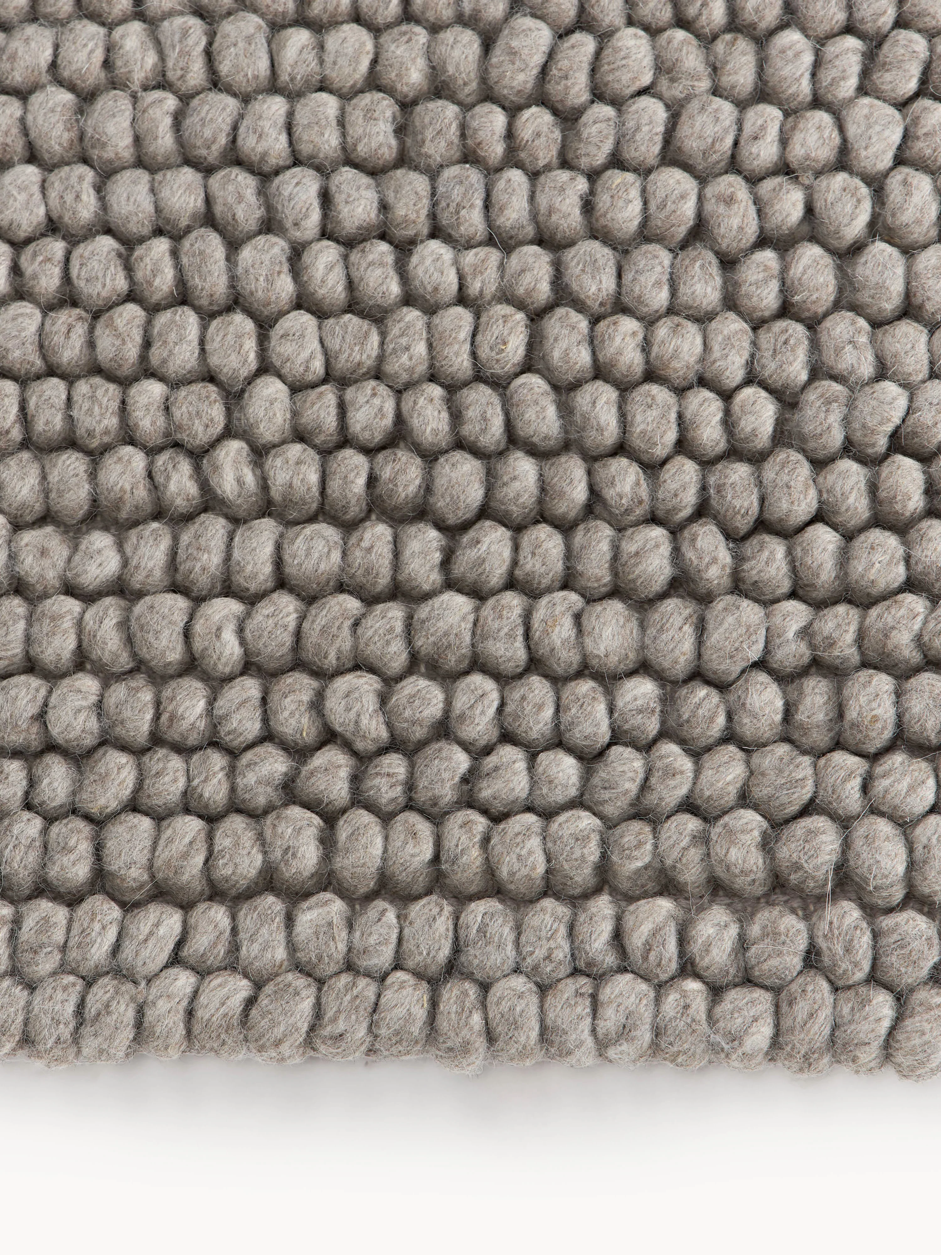 Handgeweven wollen vloerkleed Pebble