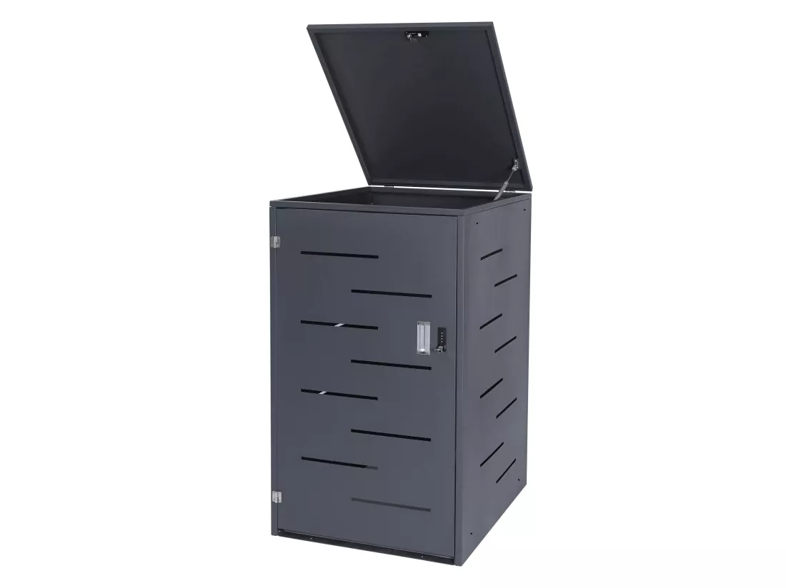 Habillage de poubelle MCW-E83, acier anthracite